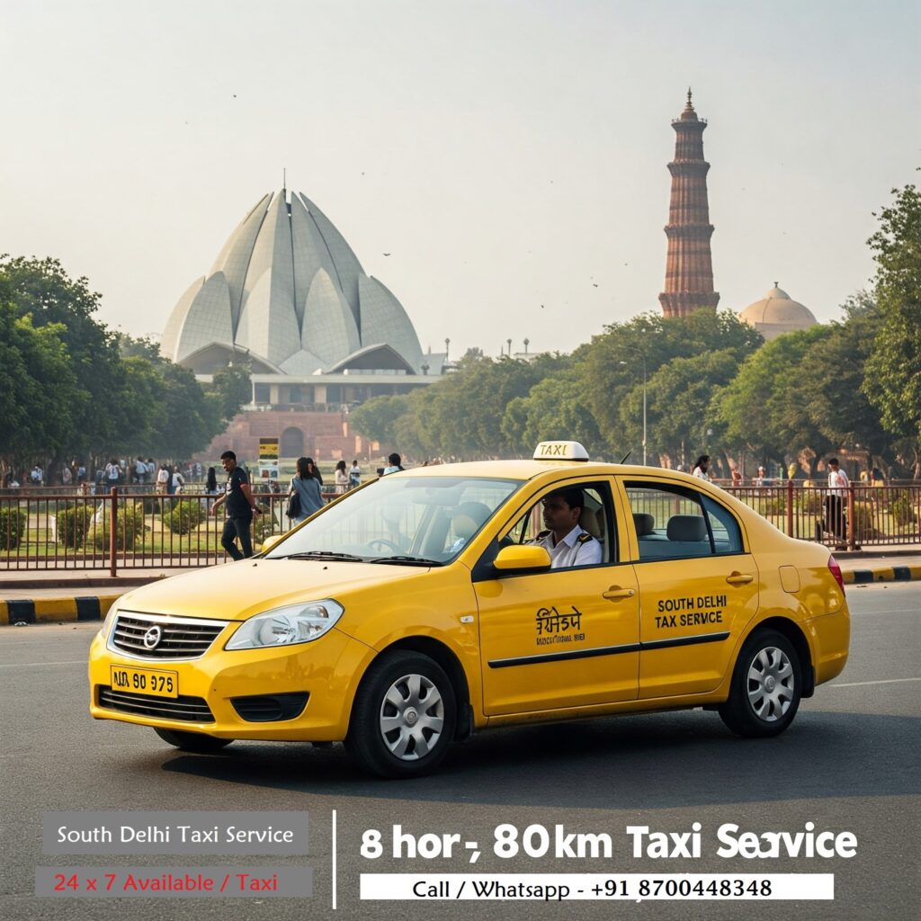 8 Hour 80 Km Full Day Taxi Hire in Delhi